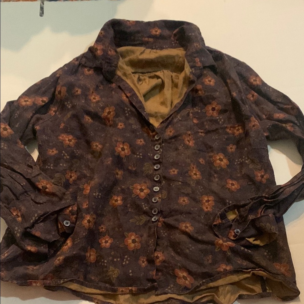 Floral Button-Up Shirt
